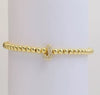 Gold Beaded Initial Bracelets
