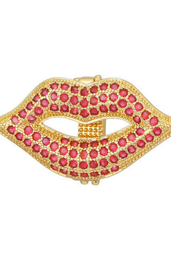Slider Gold Lips Charm