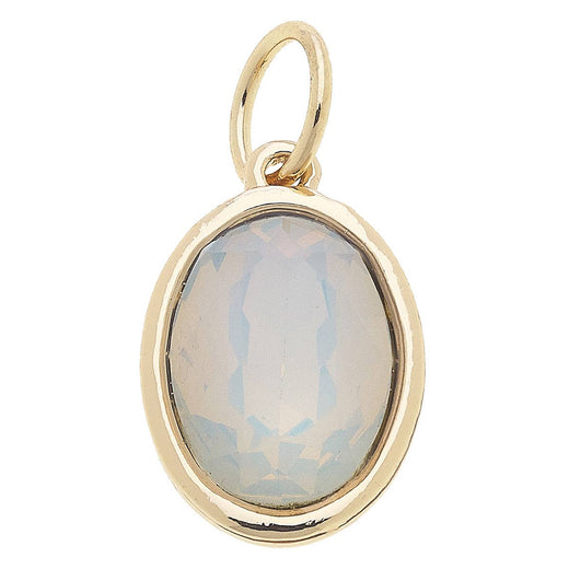 Birthstone Glass Charm