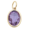 Birthstone Glass Charm