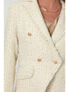 Tweed Fringe Edge Blazer