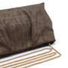 Elva Croc Embossed Faux Suede Clutch
