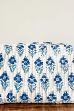 Cosmetic Block Print Pouch