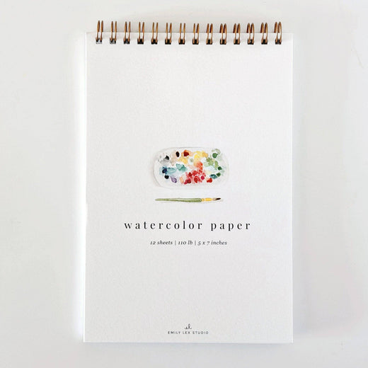 Spiral Watercolor Paper Pad by Emily Lex