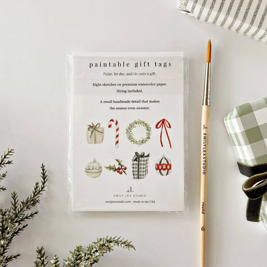 Christmas Paintable Gift Tags by Emily Lex