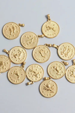 Zodiac Charm- Circle Constellation