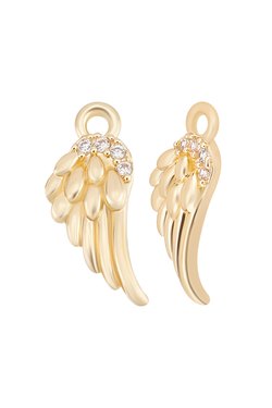 Gold Angel Wing Charm