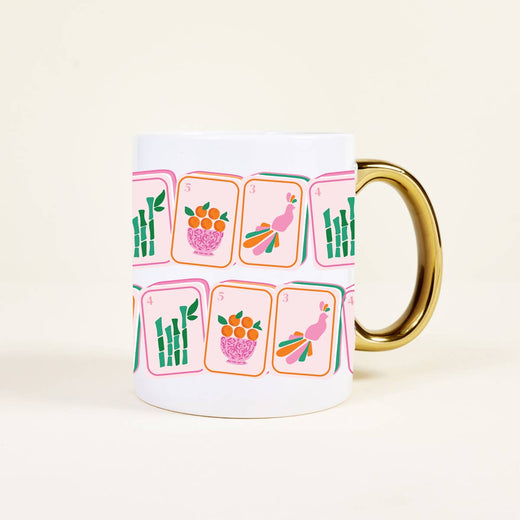 Mahjong Tiles Cozy Cute Ceramic Mug