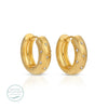 CZ Burst Huggie Earrings