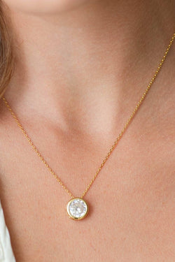 Bold Contemporary Faux Diamond Necklace