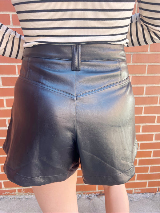 Molly Faux Leather Short