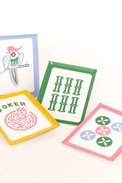 Mahjong Tile Paper Plates
