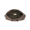 Elva Croc Embossed Faux Suede Clutch