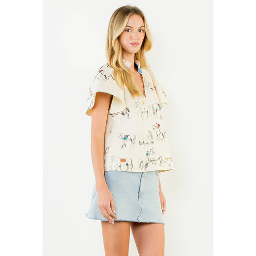 THML, Horse Print Top