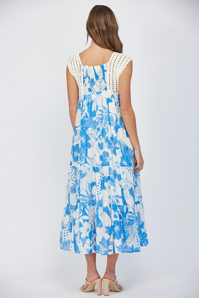 Crochet Tiered Maxi Dress