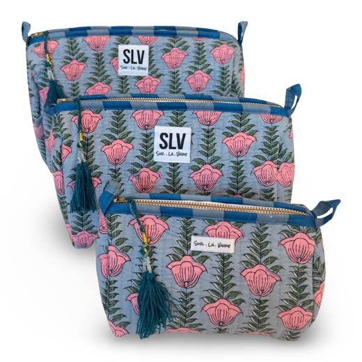 Quilted Cosmetic Pouch