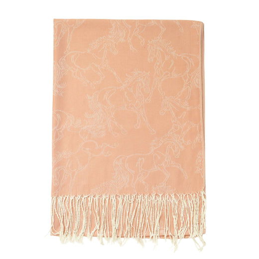 Lila Horses Pashmina Scarf