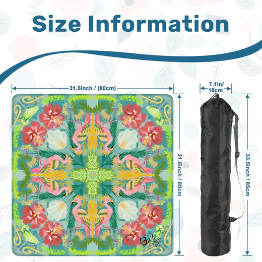 Summer Flamingo Mahjong Mat
