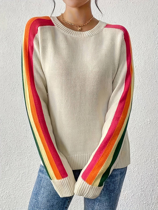 Rainbow Knit Sweater