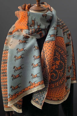 Prancing Pony Equestrian House Print Scarf