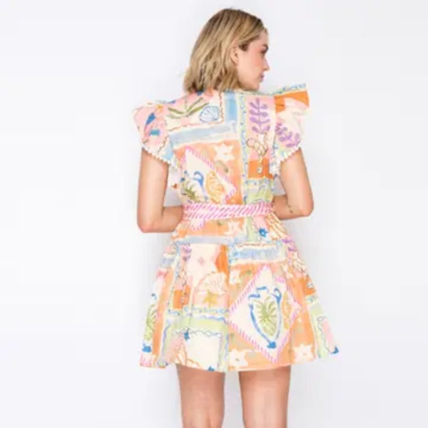 Pastel Voyage Mini Dress