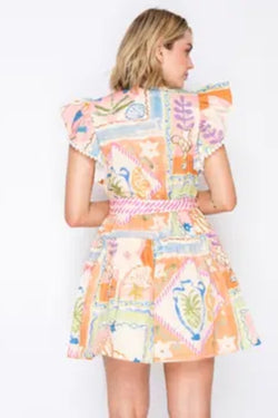 Pastel Voyage Mini Dress