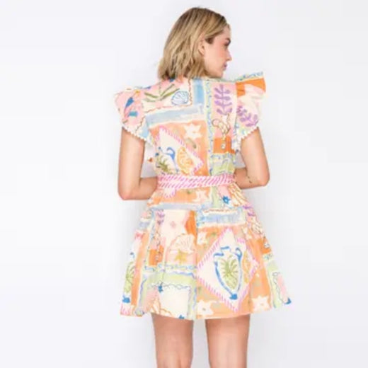 Pastel Voyage Mini Dress