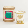 Holiday Classic Toile Petite Ceramic Candle