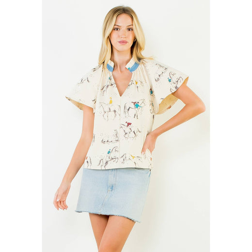 THML, Horse Print Top