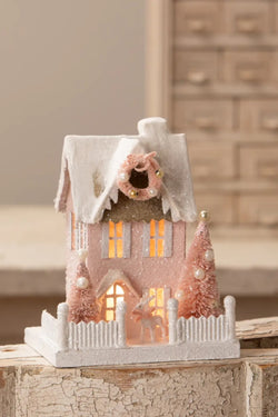 Bethany Lowe Pretty in Pink Cottage