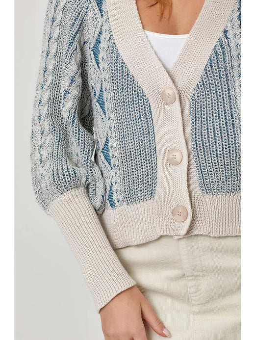 Mixed Weaving Cardigan