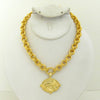 Gold Tiger Italian Intaglio Necklace