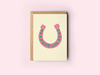 Good Luck Horseshoe  Greeting Card