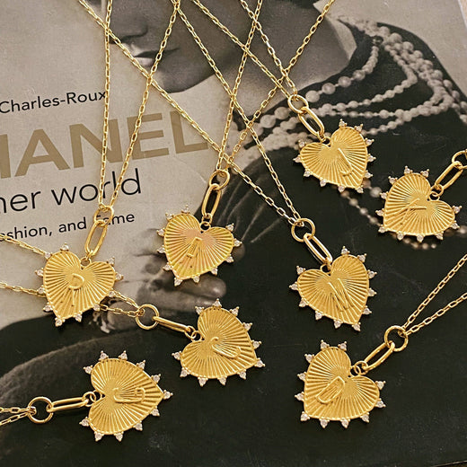 Initial Heart Charm