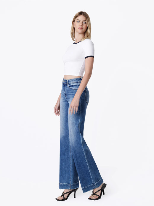High Rise Crease Line Trouser