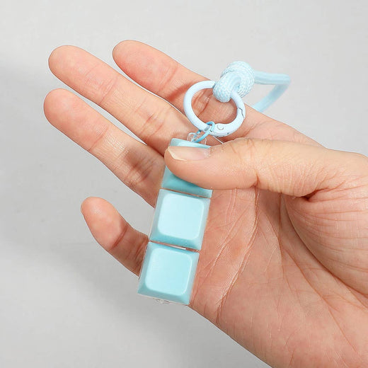 Light Up Stress Relief Keyboard Bag Charm