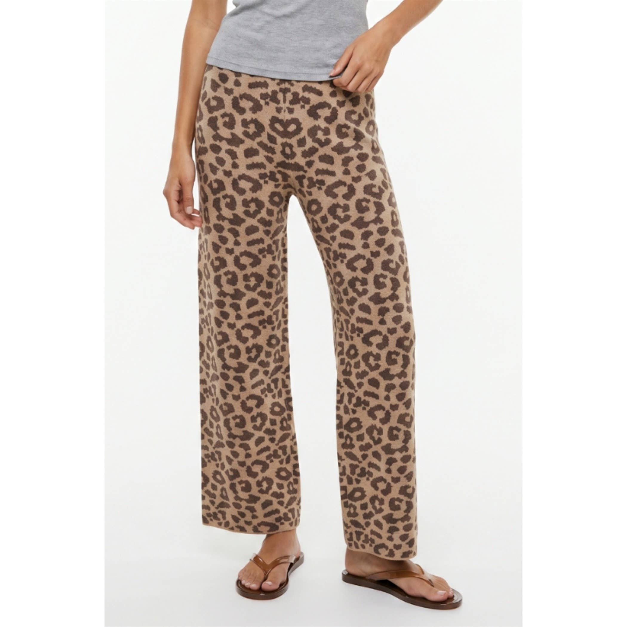 Leopard Sweater Pants