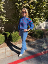 High Rise Hem Straight Jeans