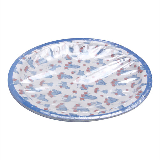 Horse and Roses Paper Plates