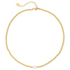 Beaded Necklace With Pearl Accent