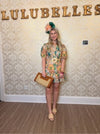 Garden Party Belted Mini Dress