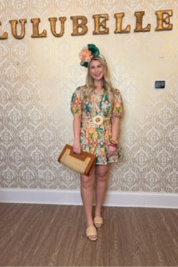 Garden Party Belted Mini Dress