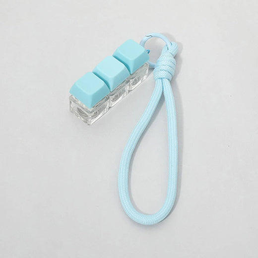Light Up Stress Relief Keyboard Bag Charm