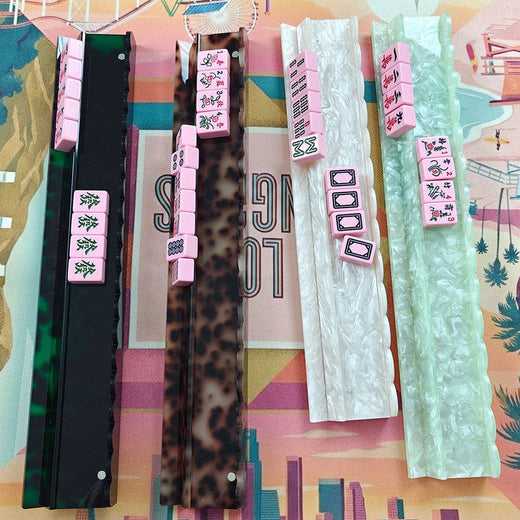 20" Acrylic Tile Racks & Pushers (Set of 4)