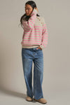 Striped Mock Neck Sweater