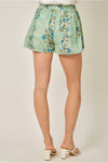 Floral Print Pull-On Shorts
