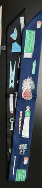 Art Supply Illustration Twilly Scarf