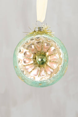 Pastel Retro Glass Ornament