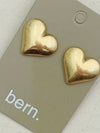 Vintage Puffy Heart Stud