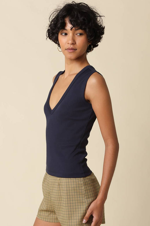 Kenny V-Neck Fitted Tank
